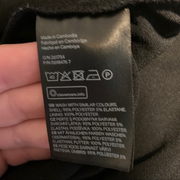 Black V Neck Midi Dress - Picture 5 of 5